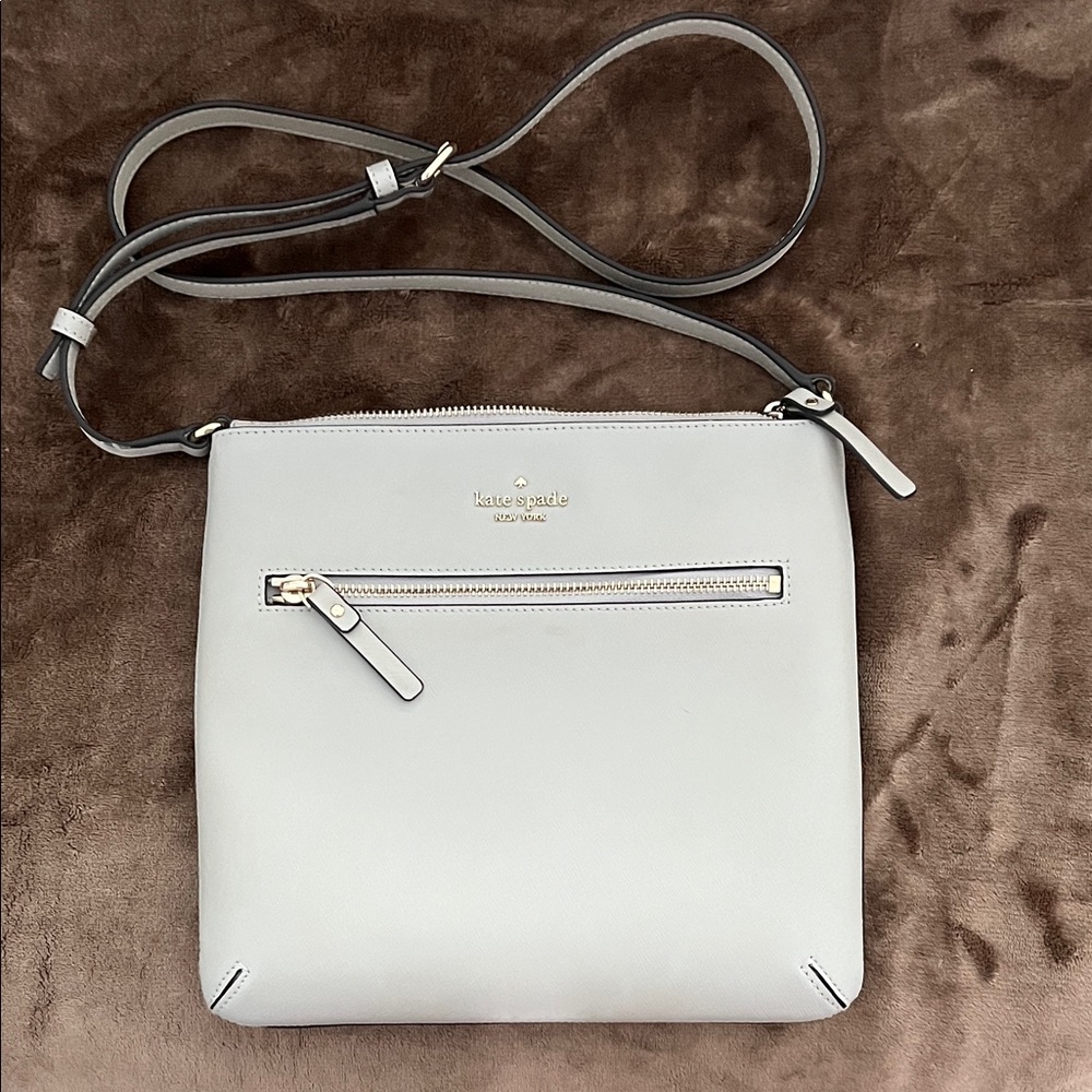 Kate Spade Light Gray crossbody/Shoulder Bag